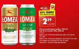 Biedronka Piwo Łomża Jasne (Dawniej Export) oferta
