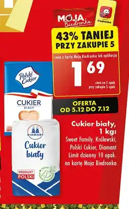 Biedronka Cukier biały Diamant oferta