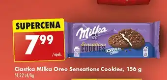 Biedronka Ciasteczka z nadzieniem oreo Milka Cookies Sensations oferta