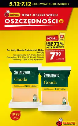 Biedronka Ser gouda Światowid oferta