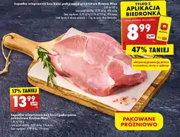 Biedronka Łopatka wieprzowa bez kości pakowana próżniowo Kraina Mięs oferta