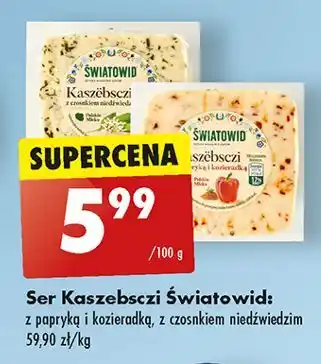 Biedronka Ser kaszebsczi z czosnkiem Światowid oferta