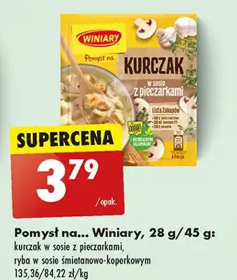 Biedronka Ryba w sosie śmietanowo-koperkowym Winiary Pomysł Na oferta