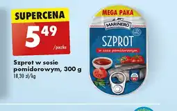 Biedronka Szprot w sosie pomidorowym Marinero oferta