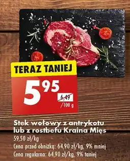 Biedronka Stek wołowy z rostbefu Kraina Mięs oferta