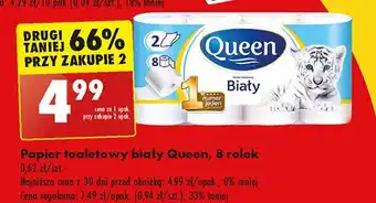 Biedronka Papier toaletowy biały Queen oferta