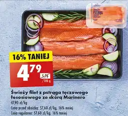 Biedronka Pstrąg tęczowo-łososiowy filet Marinero oferta