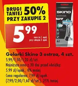 Biedronka Maszynka do golenia Skino 3 oferta