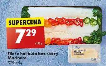 Biedronka Halibut filet bez skóry Marinero oferta