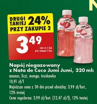 Biedronka Napój ananas Jumi oferta