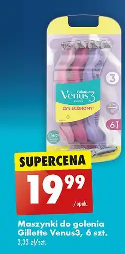 Biedronka Maszynki do golenia mix kolor Gillette Venus 3 oferta