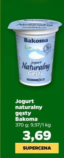 Netto Jogurt naturalny gęsty Bakoma Naturalny oferta