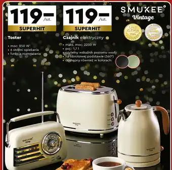 Biedronka Czajnik elektryczny Smukee Vintage oferta
