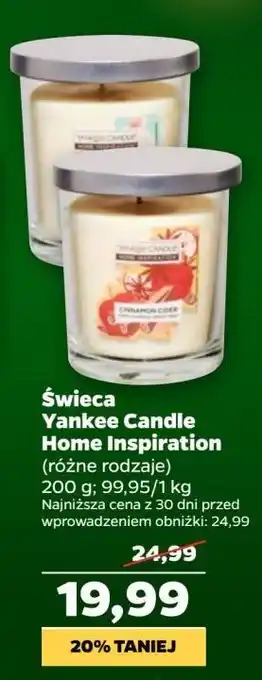 Netto Świeca cinnamon Yankee Candle oferta