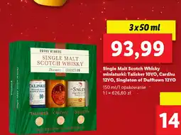 Lidl Whisky karton Talisker 10 Yo Single Malt + Cardhu 12Yo Singleton Of Dufftown 12 oferta