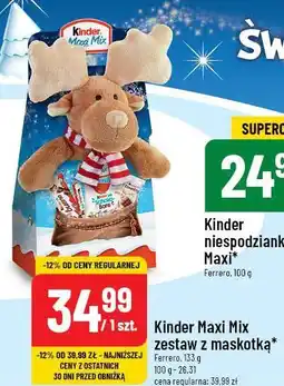 Polomarket Kinder Maxi Mix zestaw z maskotką oferta