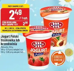 Polomarket Jogurt polski truskawka lub brzoskwinia oferta