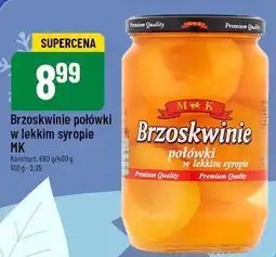 Brzoskwinie połówki w lekkim syropie MK