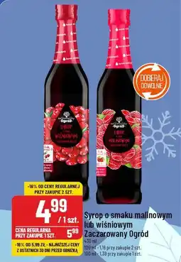 Polomarket Syrop o smaku malinowym lub wiśniowym Zaczarowany Ogród oferta