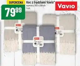 Polomarket Koc z frędzlami Vavio oferta