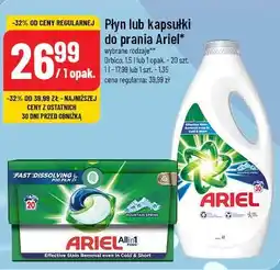 Płyn lub kapsułki do prania Ariel