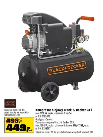 OBI Kompresor olejowy Black+Decker oferta