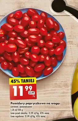 Biedronka Pomidory papryczkowe czerwone oferta