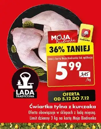 Biedronka Ćwiartka z kurczaka oferta