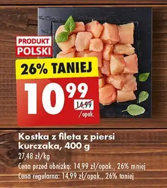 Biedronka Kostka z fileta z piersi kurczaka Kraina mięs oferta