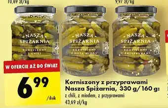 Biedronka Korniszony z chili Nasza spiżarnia oferta