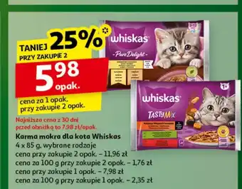 Auchan Mokra karma dla kota Whiskas oferta