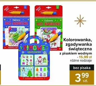 Carrefour Kolorowanka z pisakiem radosne boże narodzenie 1 SZT oferta