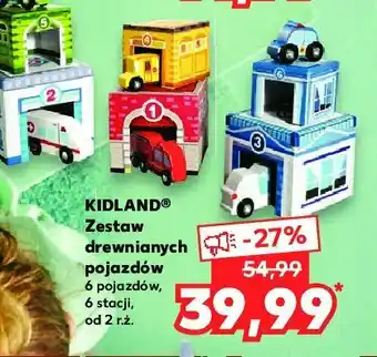 Kaufland Zestaw drewnianych pojazdów i stacji 1 SZT oferta