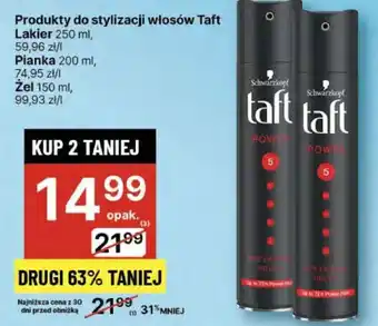 Delikatesy Centrum Produkty do stylizacji włosów Taft oferta