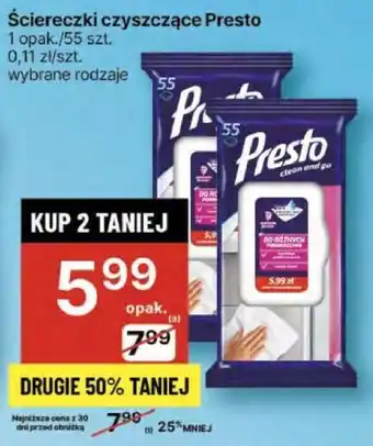 Delikatesy Centrum Ściereczki czyszczące Presto oferta