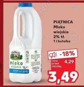 Kaufland Mleko wiejskie 2% Piątnica oferta