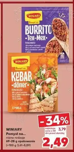 Kaufland Burrito tex-mex Winiary pomysł na oferta