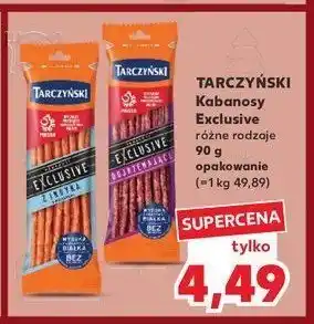 Kaufland Kabanos z indyka Tarczyński kabanos exclusive oferta