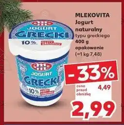 Kaufland Jogurt typu greckiego Mlekovita oferta