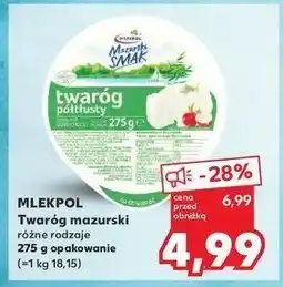 Kaufland Twaróg półtłusty Mlekpol mazurski smak oferta