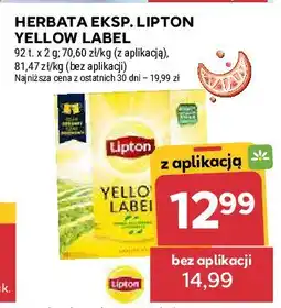 Stokrotka Herbata Lipton yellow label tea oferta