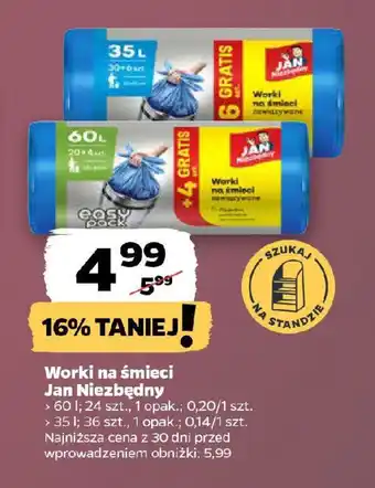 Netto Jan Niezbędny Worki na śmieci oferta