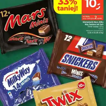 Dealz Mini batoniki Mars, Milky Way, Snickers lub Twix oferta