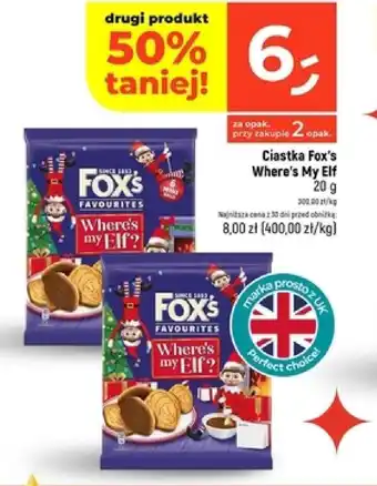 Dealz Ciasteczka Fox's Where's My Elf oferta