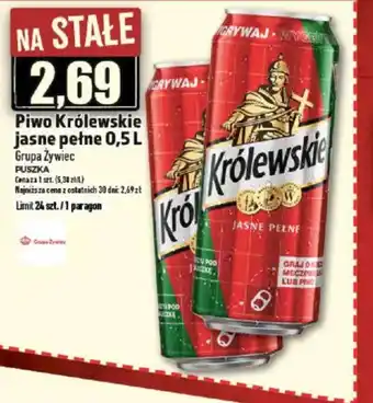 Topaz Piwo Królewskie Jasne Pełne oferta