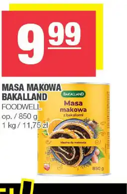 Spar Masa makowa Bakalland Foodwell oferta