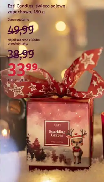 Rossmann Ezti Candles, świeca sojowa, zapachowa oferta