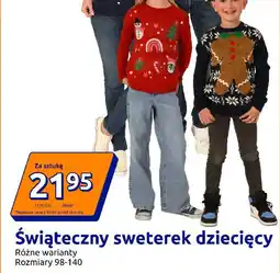 Action Świąteczny sweterek dziecięcy oferta