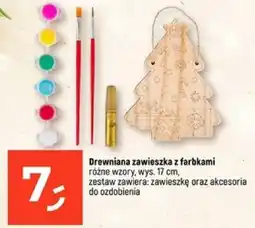 Dealz Drewniana zawieszka z farbkami oferta