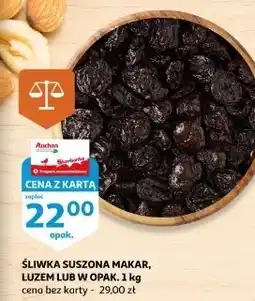 Auchan Śliwki suszone Makar oferta